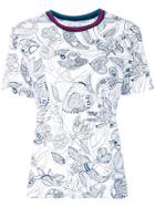 Ps By Paul Smith Floral Pattern T-shirt - White