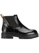 Marni Chunky Sole Booties - Black