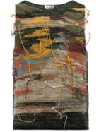 Dries Van Noten Loose-thread Woven Vest, Men's, Size: Small, Silk/linen/flax/polyamide/alpaca