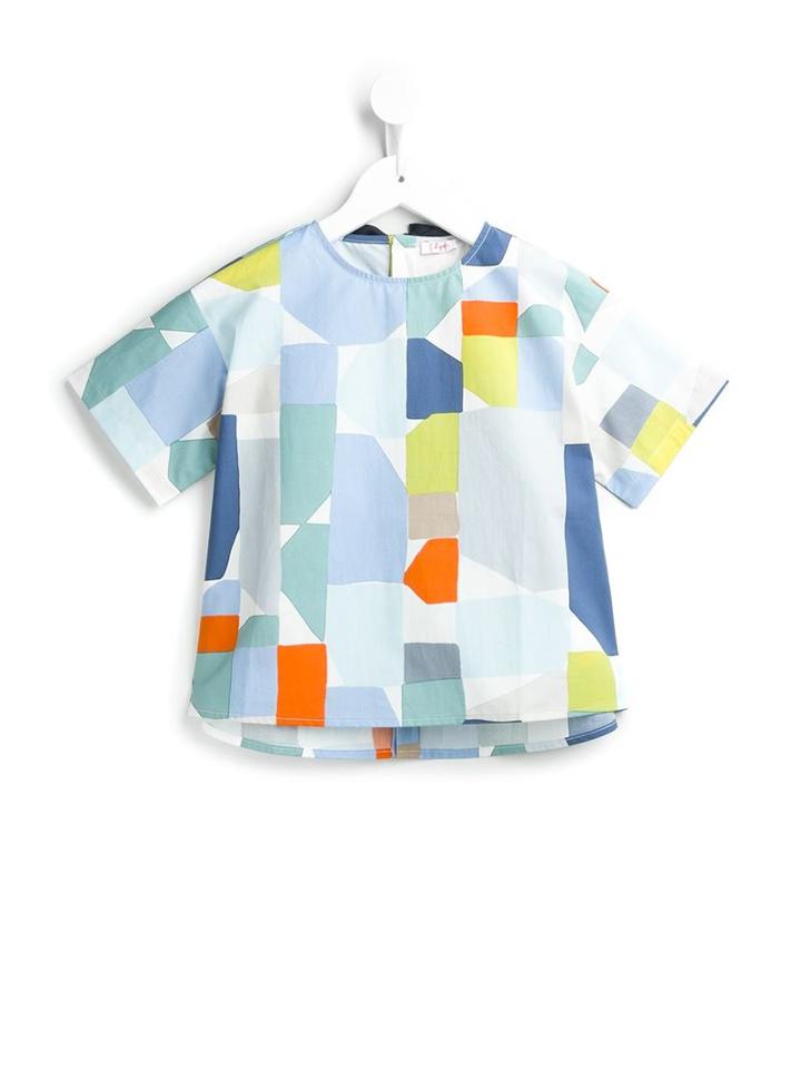 Il Gufo Back Bow Shirt, Girl's, Size: 8 Yrs, Yellow