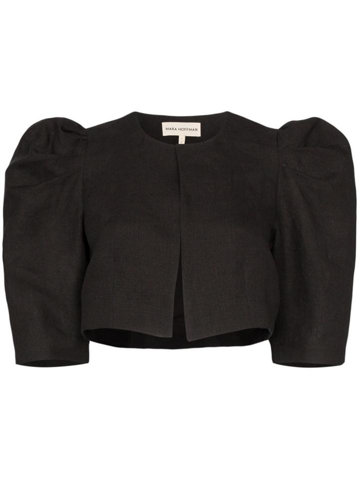 Mara Hoffman Judy Cropped Jacket - Black