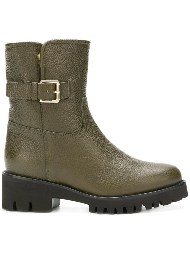 Etro Side Buckle Boots - Green