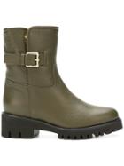 Etro Side Buckle Boots - Green
