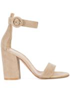 Gianvito Rossi Block Heel Sandals - Nude & Neutrals