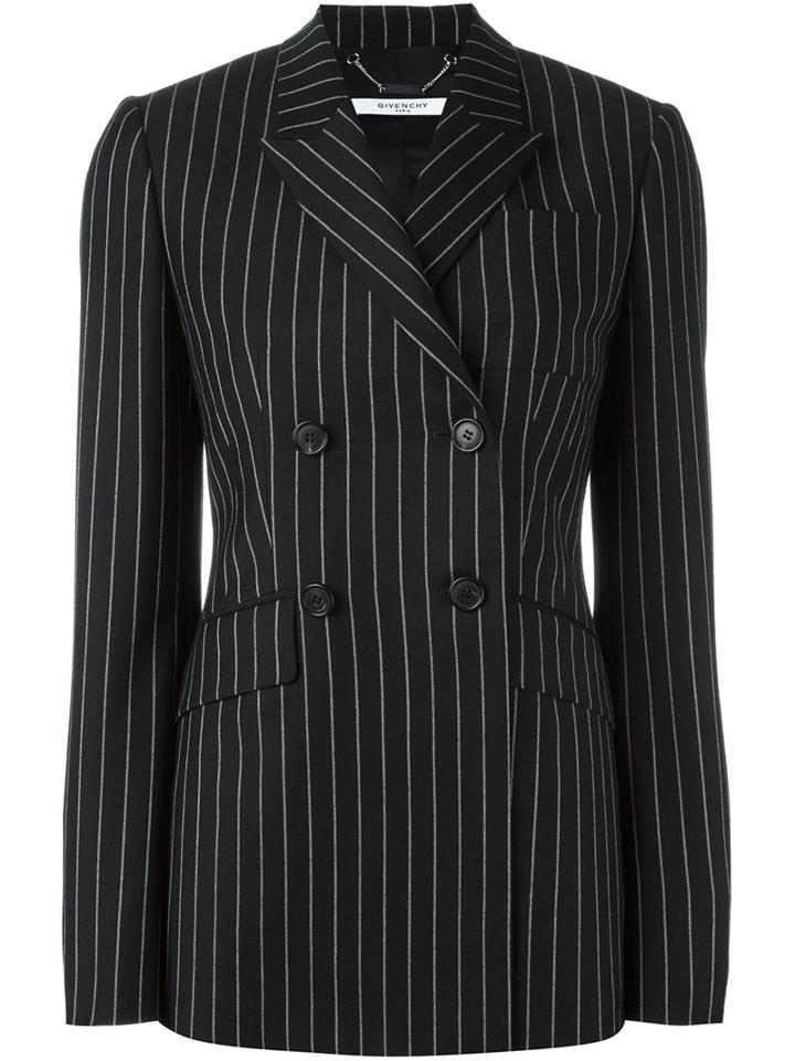 Givenchy Embroidered Wool Blazer, Women's, Size: 38, Black, Viscose/wool