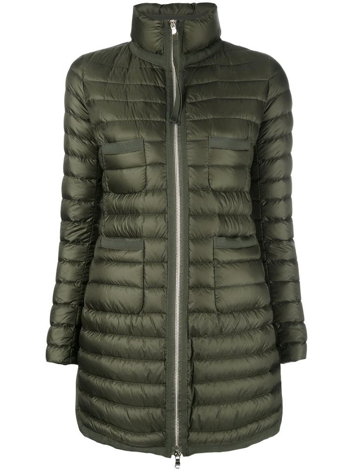 Moncler Bogue Padded Coat, Women's, Size: 3, Green, Polyamide/feather Down