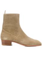 Represent Side Zip Ankle Boots - Green