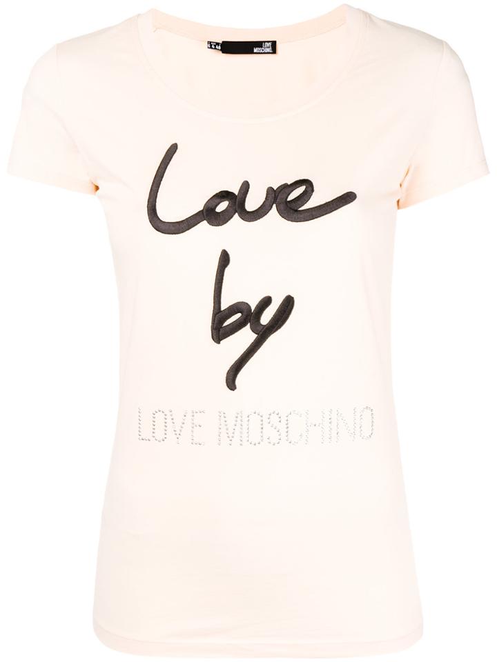 Love Moschino Love By T-shirt - Pink & Purple