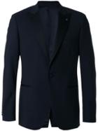 Lardini - Pointed Lapels Suit Jacket - Men - Polyester/cupro/viscose/wool - 50, Blue, Polyester/cupro/viscose/wool