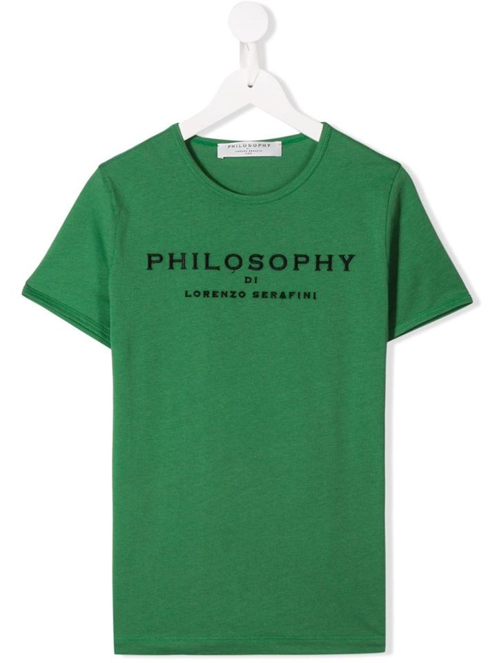 Philosophy Di Lorenzo Serafini Kids Logo T-shirt - Green