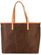 Etro Paisley Print Tote Bag, Women's, Brown