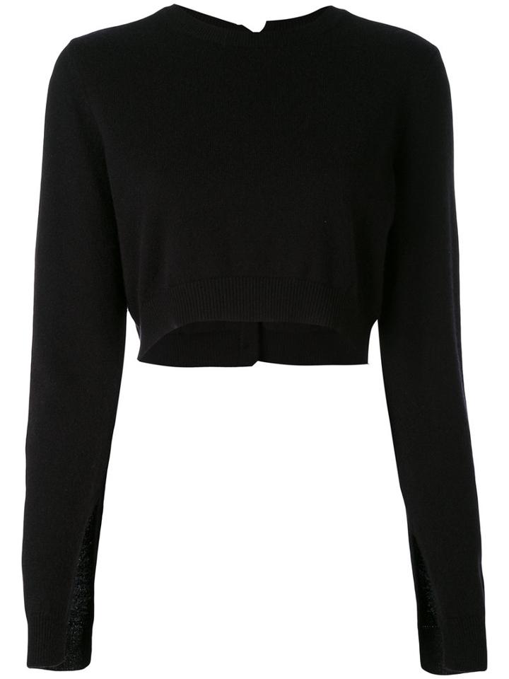 Dorothee Schumacher - Cropped Jumper - Women - Cashmere - 1, Black, Cashmere