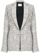 Georgia Alice Tweed Fitted Blazer - Grey