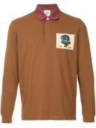 Kent & Curwen Logo Patch Polo Shirt - Brown