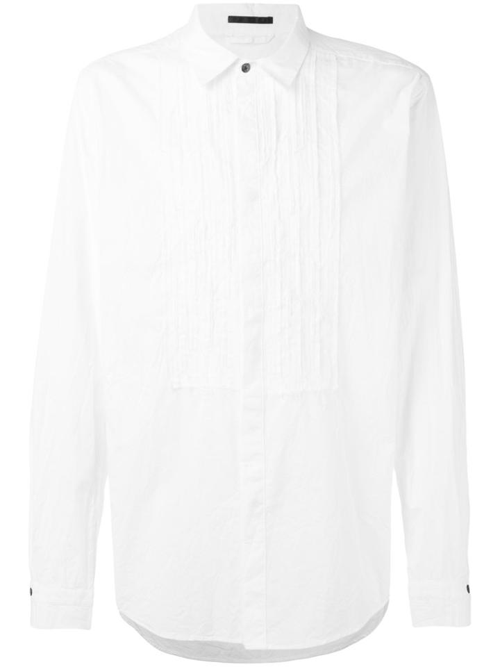 The Viridi-anne - Pleated Front Shirt - Men - Cotton - 4, White, Cotton