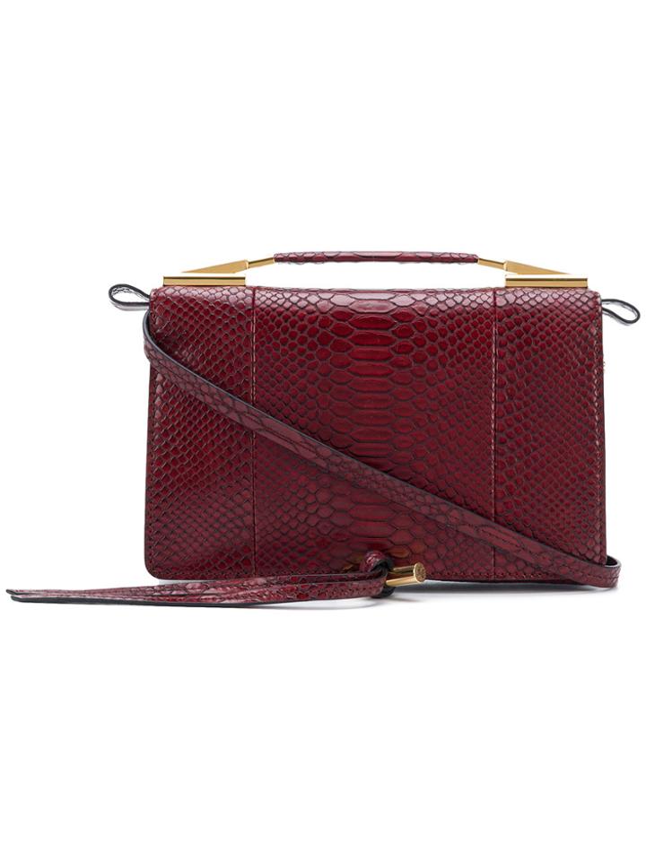 Stella Mccartney Snakeskin Effect Small Bag - Red