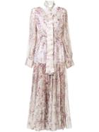 Ingie Paris Floral Print Dress - White