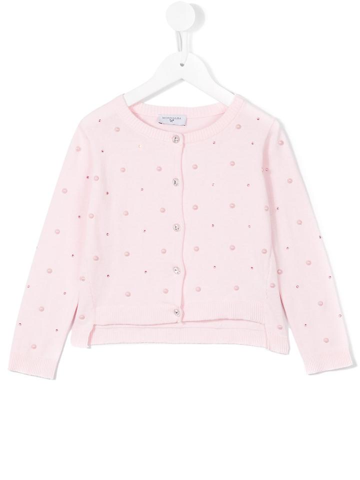 Monnalisa Embellished Cardigan, Girl's, Size: 8 Yrs, Pink/purple
