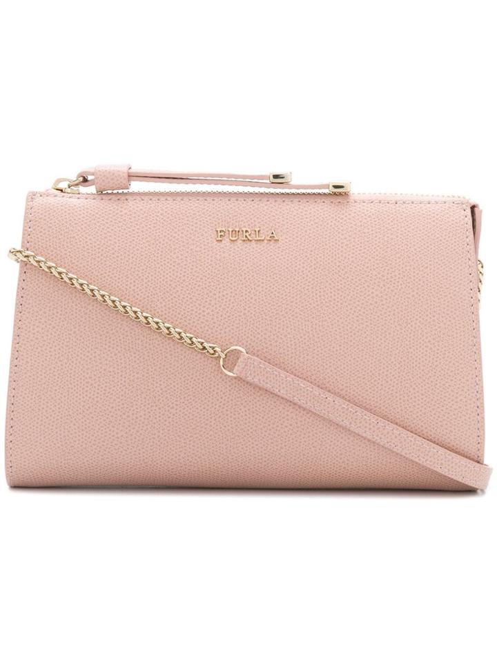 Furla Logo Shoulder Bag - Pink