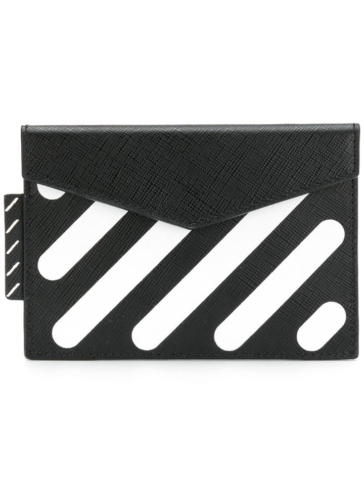 Off-white Diagonal Wallet - Black