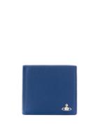 Vivienne Westwood Milano Man Wallet With Coin Pouch - Blue
