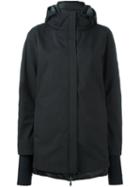 Herno Hooded Coat, Women's, Size: 48, Black, Polyester/fluoropolymer