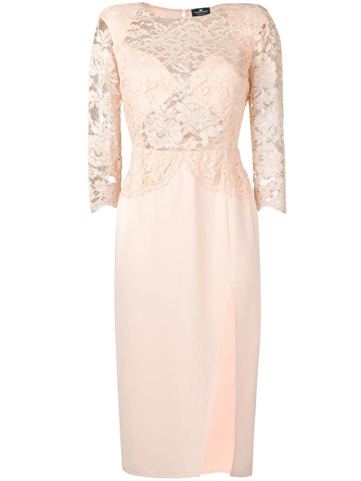 Elisabetta Franchi Lace Dress - Pink