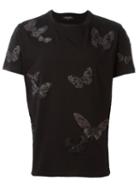 Valentino 'rockstud' Buttefly Embroidered T-shirt