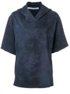 Raquel Allegra Half Sleeve Hoodie - Blue