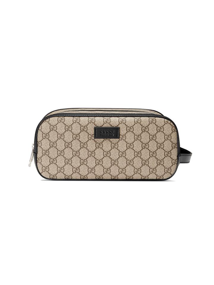 Gucci Gg Supreme Toiletry Case - Nude & Neutrals