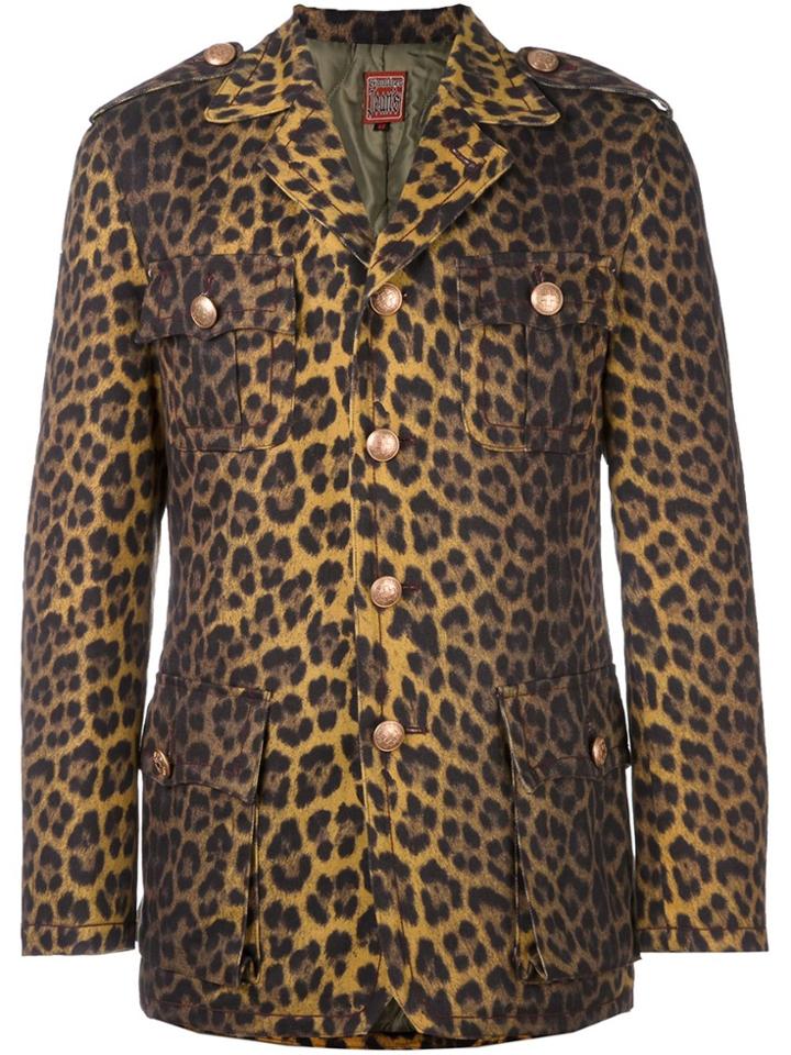 Jean Paul Gaultier Vintage Leopard Print Jacket - Brown