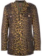 Jean Paul Gaultier Vintage Leopard Print Jacket - Brown