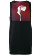 Raf Simons Flower Print Tank, Men's, Size: 52, Blue, Virgin Wool