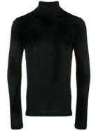 Jil Sander Turtle Neck Sweatshirt - Black