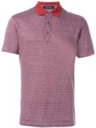 Ermenegildo Zegna Classic Polo Shirt, Men's, Size: 52, Red, Cotton/linen/flax