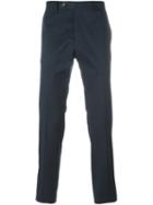 Salvatore Ferragamo Slim Chino Trousers, Men's, Size: 50, Blue, Cotton