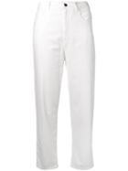 Barena Cropped Loose Trousers - White