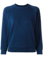Maison Kitsuné Printed Sleeve Sweatshirt, Women's, Size: Xs, Blue, Cotton