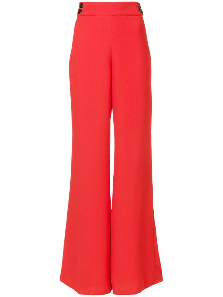 Veronica Beard Flared High-waisted Trousers