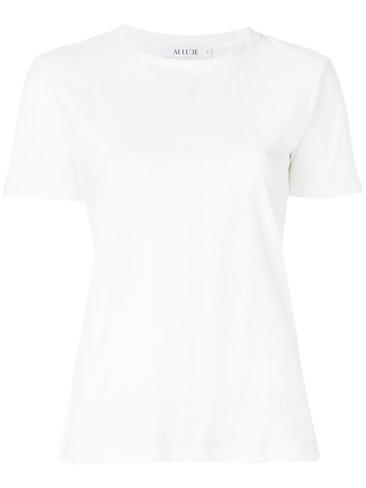 Allude Plain T-shirt - White