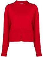 Victoria Victoria Beckham Pocket Detail Crewneck Jumper - Red
