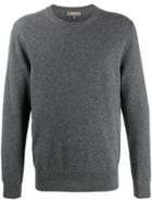 N.peal The Oxford Crew Neck Jumper - Grey