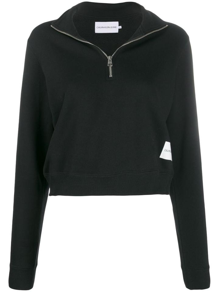Calvin Klein Jeans Printed Logo Jumper - Black