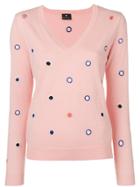Ps By Paul Smith Embroidered Sun Jumper - Pink