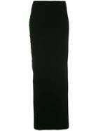 Comme Des Garçons Vintage Stretchy Long Skirt - Black