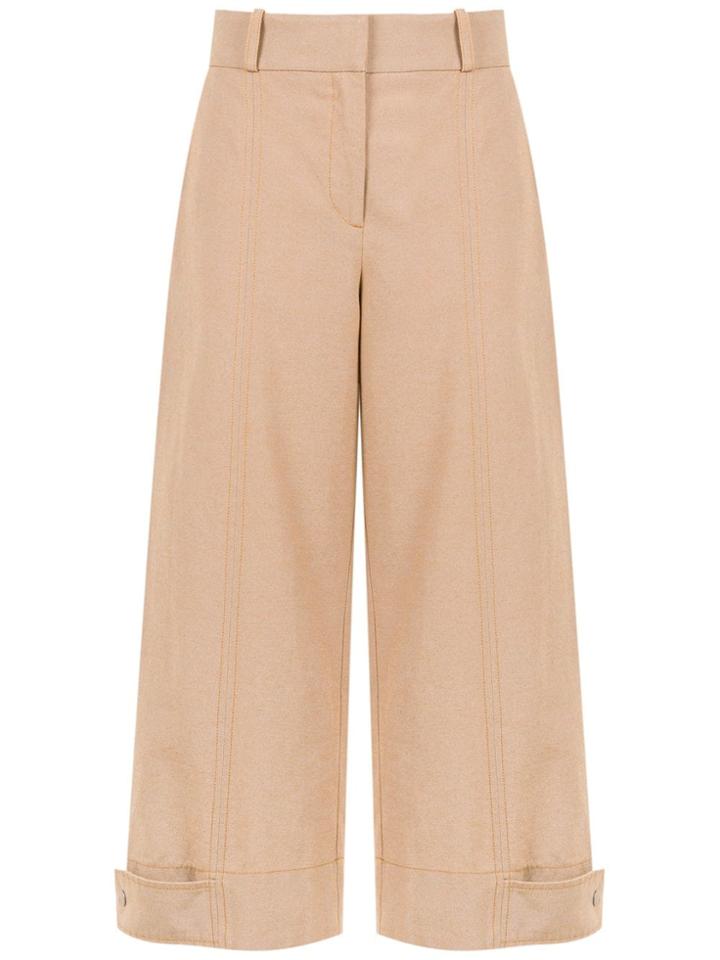 Alcaçuz Familia Cropped Trousers - Brown