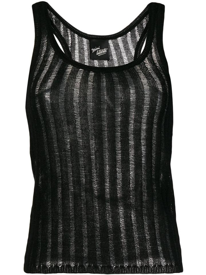 Michel Klein Sleeveless Knit Top - Black