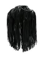 Andrea Bogosian Fringed Leather Bag - Black