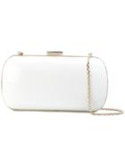 Sergio Rossi Small Clutch, Women's, White, Leather/metal (other)