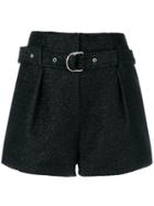 Iro Belted Short Shorts - Black